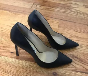 Jimmy Choo Black Leather Pumps thumbnail 5