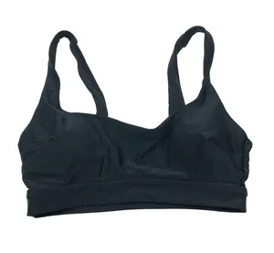 Aerie Bikini Top Removable Cups Scoop Neck Black M thumbnail 1