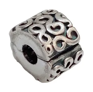 Authentic‎ Pandora 925 ALE Sterling Silver Clip stopper charm thumbnail 1