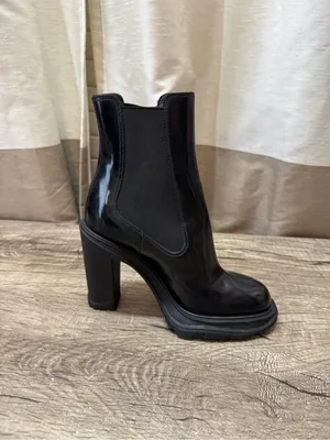 Alexander McQueen Thread Slick Chelsea Boot Black  Size 36 M thumbnail 7