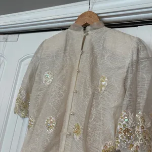 Floral and Sequin Wedding Dress Size Small‎ thumbnail 8
