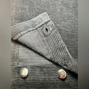 Mi Ami black corduroy overall dress with pockets Size XS thumbnail 7