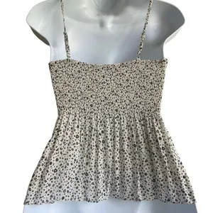 Lush‎ Women Crop Top XS Animal Print Babydoll Smock Bodice Coquette Flirty Y2K thumbnail 2