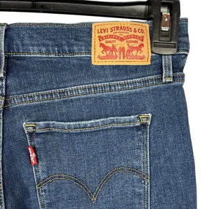 Levi’s SZ 28 - 311 Shaping Skinny Jeans Distressed Mid-Rise Stretch Blue Womens thumbnail 7