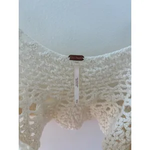 Free People Ivory White‎ Crochet Crop Top Boho Cotton Knit Cami XS thumbnail 3