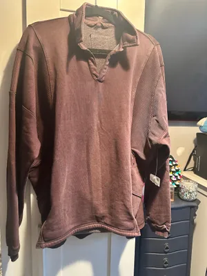 NWT FREE PEOPLE Work It Out Pullover - Black Walnut thumbnail 13