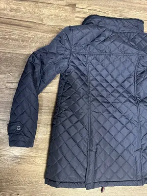 Tommy Hilfiger Women’s Navy Quilted Jacket Sherpa Lined Size S thumbnail 15