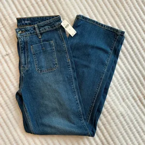 - Anthropologie Pilcro Vintage Column HighRise Wide Leg Jeans Size 31 Inse… thumbnail 10