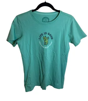NWT Life is Good You Had Me At Woof Cotton Dog Tee thumbnail 1
