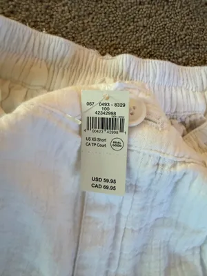 Aerie White Wide Leg Pants XS Short NWT thumbnail 4