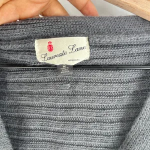 Anthropologie Laurete Lane Womens Size M Alpaca Blend Gray 3/4 Sleeve Crop Cardigan‎ Sweater thumbnail 8