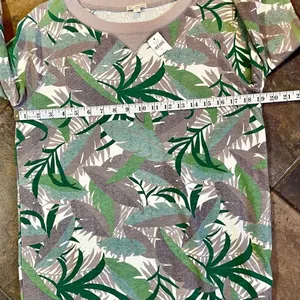 NWT Gap Sweatshirt Tunic Leaf Camouflage Top Small thumbnail 6