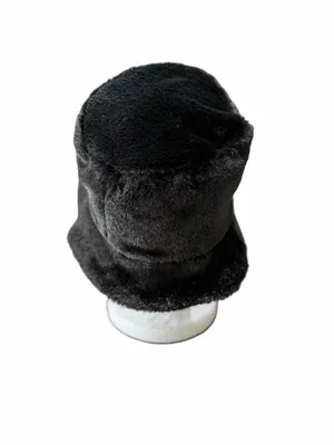Women's Black Faux Fur Hat #260353 thumbnail 6