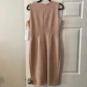 Calvin Klein light pink Sleeveless Sheath Dress Crew Neck size 8 brand new thumbnail 6