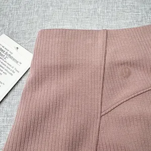 Lululemon Ribbed Softstreme High Rise Short Twilight Rose 8 NWT thumbnail 8