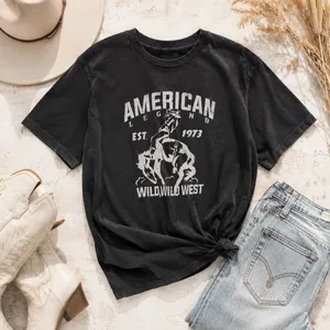 Wild Fable Womens American Legend Wild‎ West Graphic Tee Black S NWT thumbnail 2