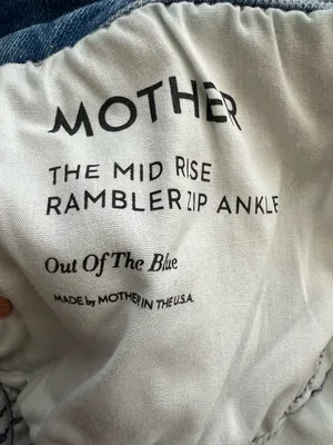 Mother Denim Women’s The Mid Rise Rambler Zip Ankle Jeans Out Of The Blue Sz 32 thumbnail 5