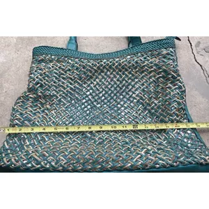 Vintage Style & Co. Sling Woven Blue Large Shoulder Bag Tote Women’s Purse thumbnail 7