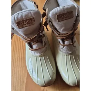 Sperry Women's Cream and Tan Boots thumbnail 5
