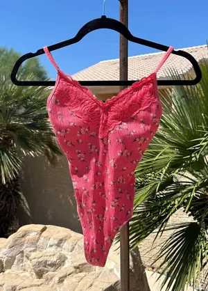 Victoria's Secret Floral Tank Bodysuit thumbnail 1