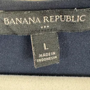 Banana Republic‎ Womens Navy Blue Twisted Shoulder Rayon Scoop Neck Tank Top L thumbnail 5