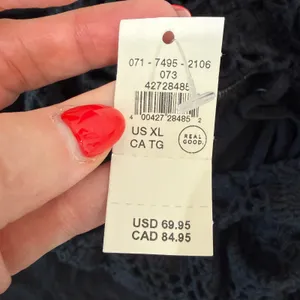 Aerie XL Maxi Dress Black Crochet Bodice Sleeveless Boho Summer Pocketed Resort thumbnail 12