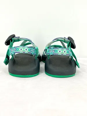 Chaco ZX/2 Classic Mint Green Purple Geo Pattern Strappy Hiking Sandals Size 7 thumbnail 6