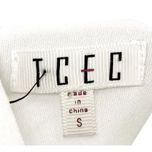 TCEC White Ruffle Flutter Sleeve Mini Dress S Square Neck Cocktail Minimalist thumbnail 5