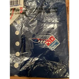 Vtg Chase Authentics Nascar Women's Polo Shirt "Domino's Pizza" Size M Blue thumbnail 4