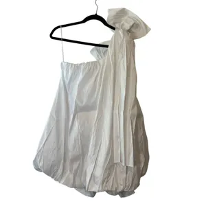 Bardot Razia White One Shoulder Bow Bubble Mini Dress‎ NWT 6 thumbnail 5