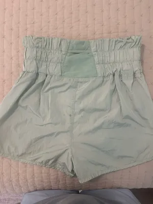 Free people movement green shorts thumbnail 3