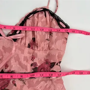 NWT‎ For Love & Lemons Guinevere Maxi Dress Pink floral Sz S thumbnail 7