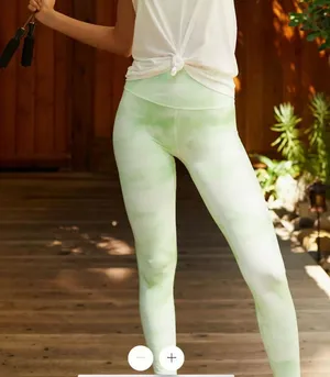 FP Movement by FP Good Karma Tie Dye Leggings in Electric Pistachio sz XS/S NWT thumbnail 1