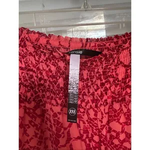 NWT Kensie Elastic Waist Skirt Size M Tall Beach Coral thumbnail 12