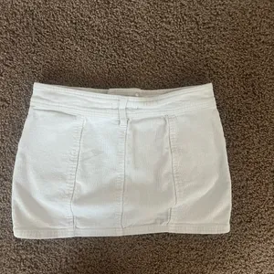 White Denim Mini Skirt thumbnail 2