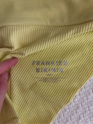 Frankie's Bikinis Yellow Ribbed Two-Piece Swim Set thumbnail 5