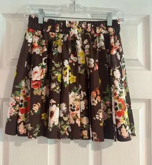 Princess Vera Wang Brown Floral Skirt thumbnail 1