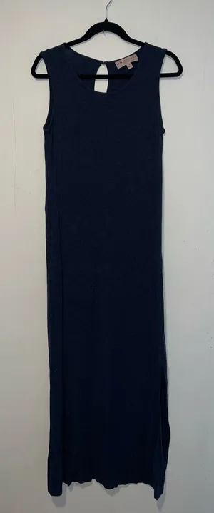 Sleek Navy Sleeveless Maxi Dress with Keyhole Back Size M 0904263 thumbnail 1