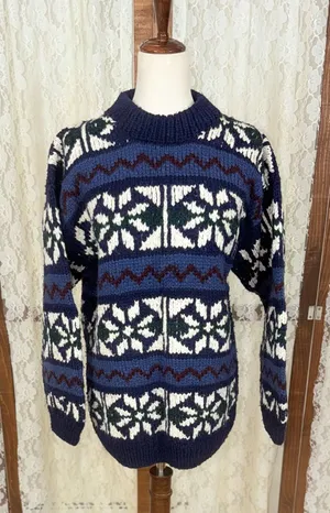 Super Nice Vintage 1980s Ischka Ecuadorian Wool Sweater thumbnail 1