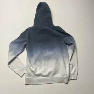 Y2K Hollister Blue White Gradient Ombre Pullover Hoodie Size M thumbnail 6