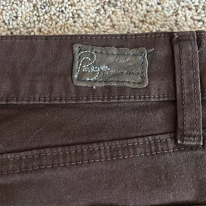 Paige NWT Chocolate Brown Verdugo Denim Jeggings Pants **Size 24** 🌸🌸 thumbnail 6