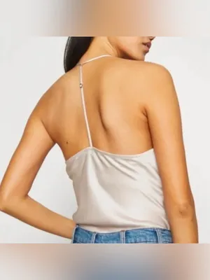 Abercrombie Champagne Satin Bodysuit thumbnail 2