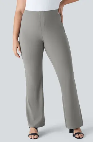 Halara Flex High Rise Flare Gray Work Pant Casual Comfort Leggings Medium thumbnail 1