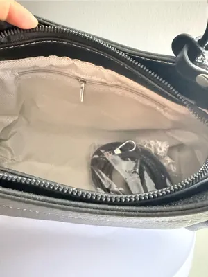 Classic Black Structured Faux Leather Tote Bag - Women's Handbag thumbnail 3
