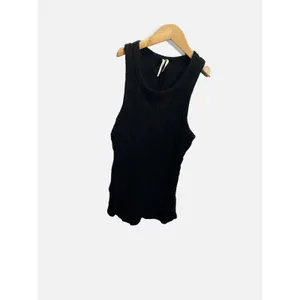 Anthropologie Tank Top Womens S Black Ribbed Knit Scoop‎ Neck Casual Basic thumbnail 2