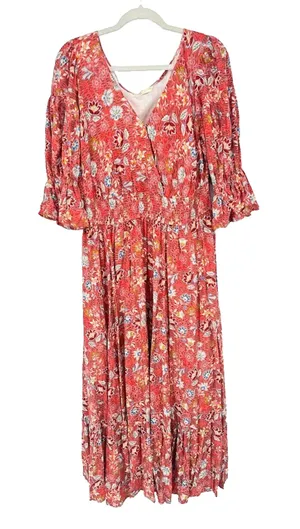 Wayward Fancies‎ Eshakti Maxi Dress Womens XL 18 Tiered Floral Flowers Cottage thumbnail 1