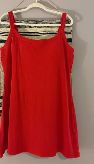 Abercrombie Red Mini Knit Dress thumbnail 1