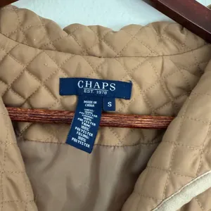 Chaps Tan Quilted Women's Jacket thumbnail 4