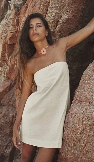 Free People Free-est Essentially the Best Cotton-Linen Mini Dress thumbnail 1