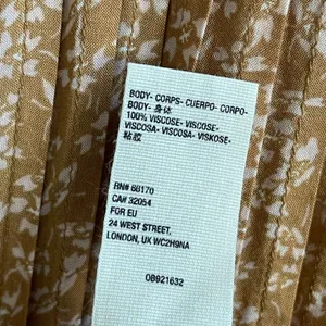 Free‎ People One Fine Day Mini Dress Women S Brown Floral Cottagecore Pleated thumbnail 9